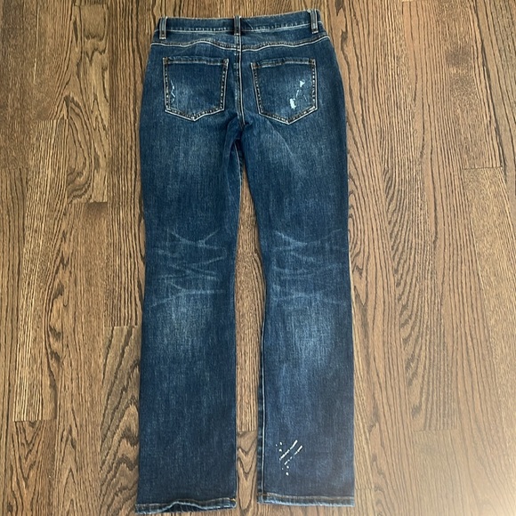 Cabi Button Fly Straight style # 6068 size 4 destructed indigo wash - Picture 6 of 6